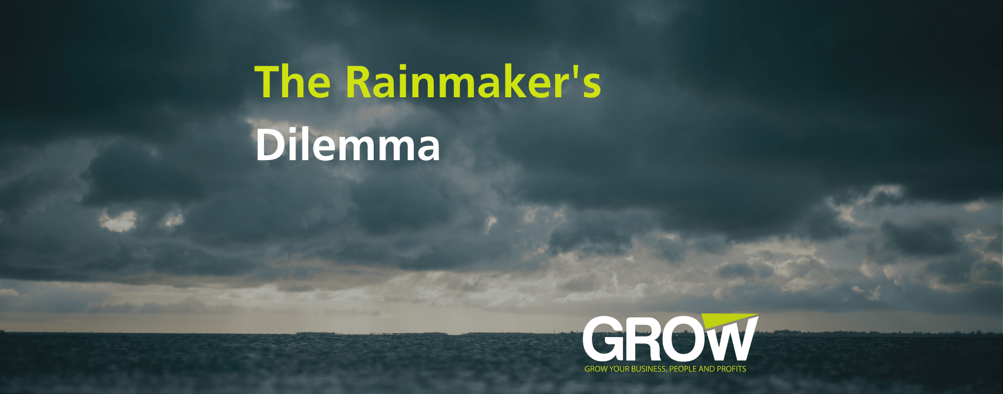The Rainmaker’s Dilemma: How your greatest strength becomes a debilitating weakness